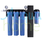 KIT 5 STADI FILTRI 20" CON STERILIZZATORE UV PER PUNTO D'USO - BAR, HOTEL, HORECA