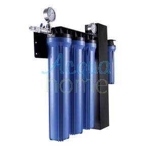 KIT 5 STADI FILTRI 20" CON STERILIZZATORE UV PER PUNTO D'USO - BAR, HOTEL, HORECA