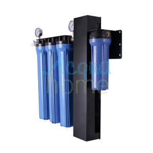 KIT 5 STADI FILTRI 20" CON STERILIZZATORE UV PER PUNTO D'USO - BAR, HOTEL, HORECA