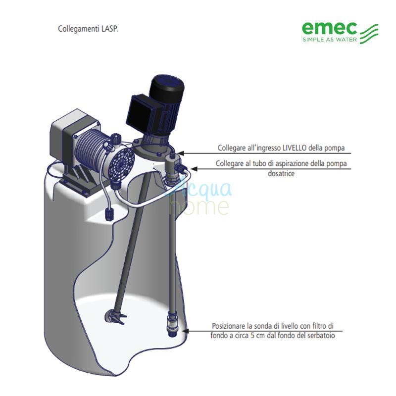 LASP4 SUCTION LANCE 40 CM ATT. 4X6 FOR PUMPS UP TO 10 L/H - EMEC