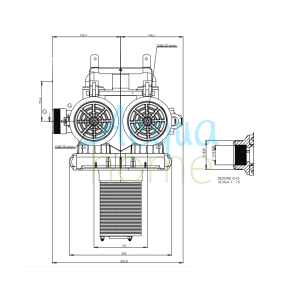 VALVOLA SIATA V250A-BP CON BY PASS EIETTORE NERO (DA 250L A 500L DI RESINA) PER ADDOLCIMENTO - PENTAIR (FINO AD ESAURIMENTO SCORTE)