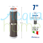 SA 7" A SX 50 MCR - WASHABLE PLEATED NET CARTRIDGE IN AISI 316 STAINLESS STEEL | ATLAS FILTRI