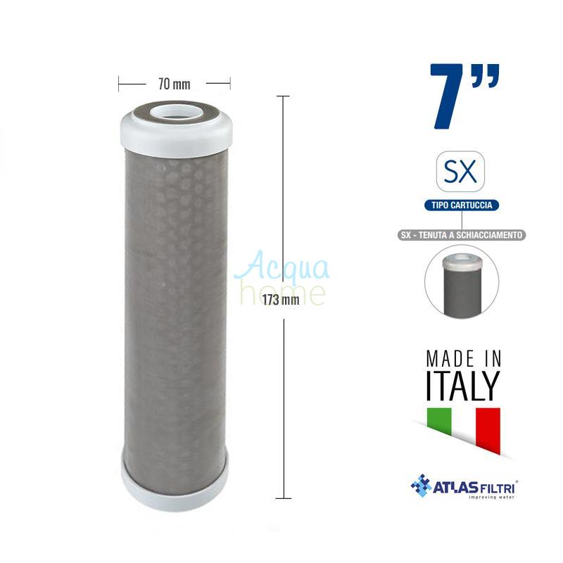 RA 7" A SX 70 MCR - WASHABLE TUBULAR NET CARTRIDGE IN AISI 316 STAINLESS STEEL - ATLAS FILTRI