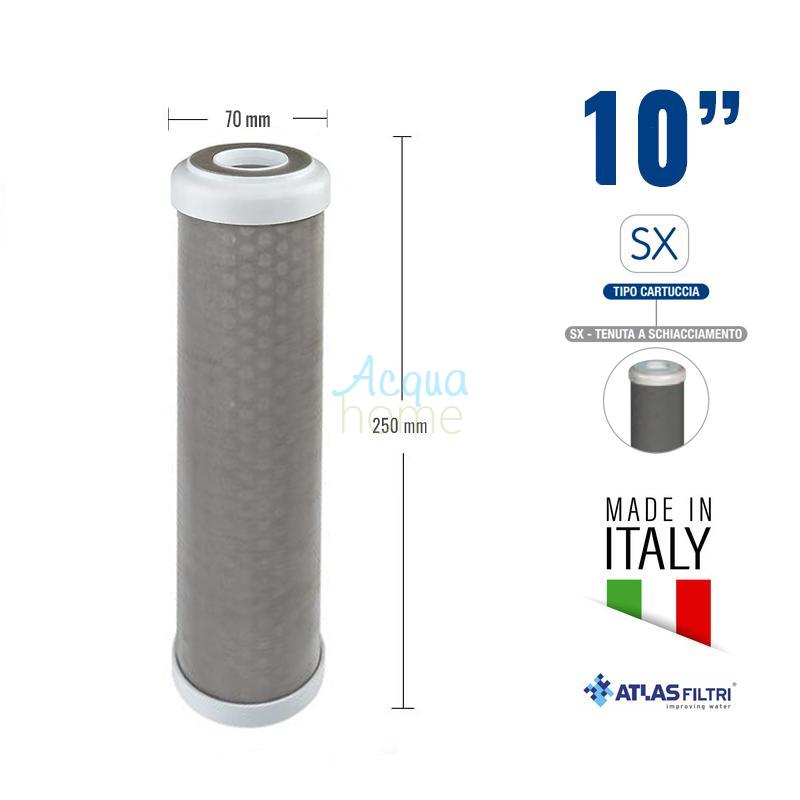 RA 10" C SX 70 MCR - WASHABLE TUBULAR NET CARTRIDGE IN AISI 304 STAINLESS STEEL - ATLAS FILTRI