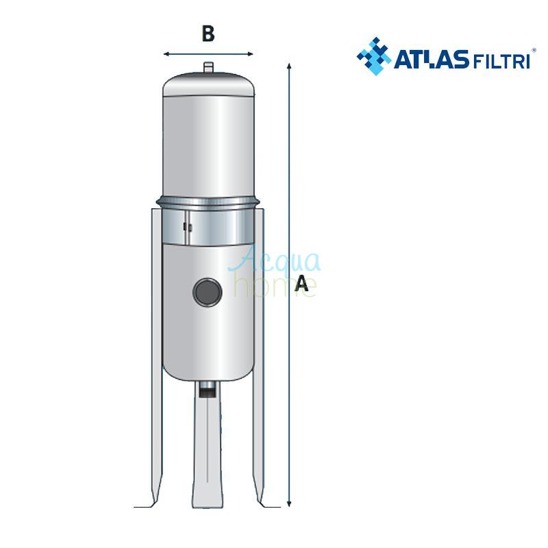HYDROS 32 A - 20" MULTI-CARTRIDGE CONTAINER IN AISI 316 STAINLESS STEEL | ATLAS FILTRI