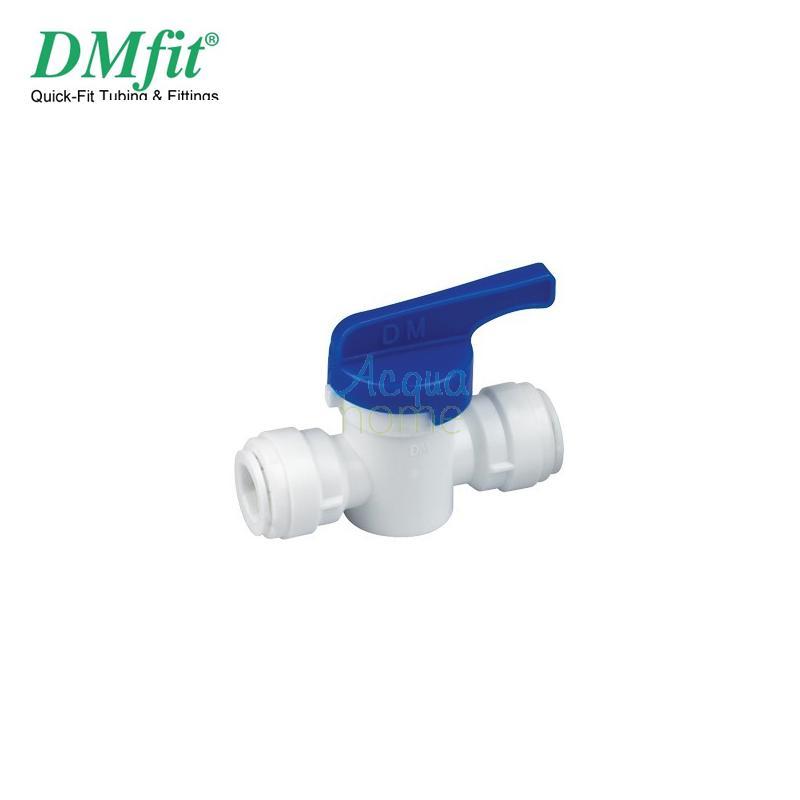 VALVOLA INTERMEDIA D'INTERCETTAZIONE 1/4" X 1/4" TUBO - DM FIT