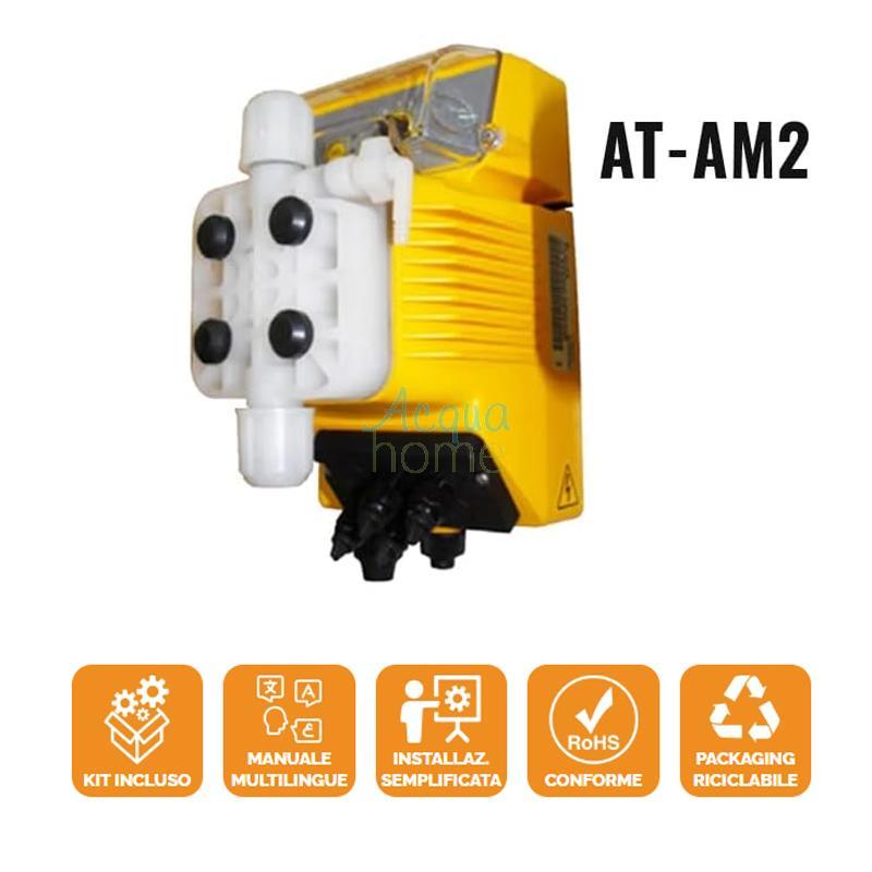 ATHENA AT-AM2 ANALOGUE PROPORTIONAL FLOW METERING PUMP PVDF FPM 100-240 VAC 5 L/H - 8 BAR - INJECTA