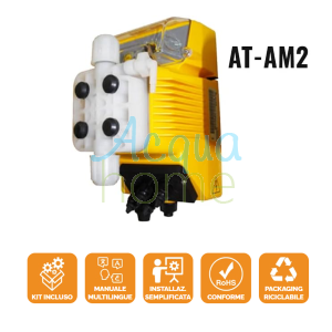 ATHENA AT-AM2 ANALOGUE PROPORTIONAL FLOW METERING PUMP PVDF FPM 100-240 VAC 5 L/H - 8 BAR - INJECTA