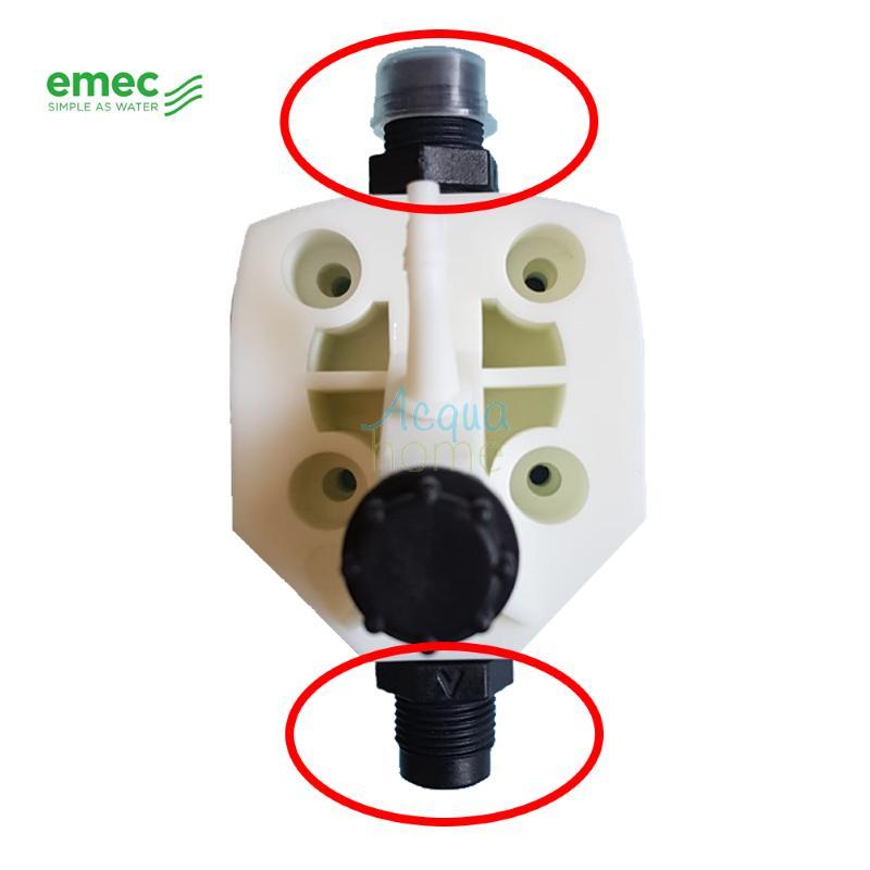 SUCTION/DELIVERY VALVE 1/2" 6X8 MM - PVDF + FP + CE (F SERIES PUMP BODY) - EMEC