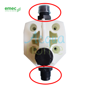 SUCTION/DELIVERY VALVE 1/2" 6X8 MM - PVDF + FP + CE (F SERIES PUMP BODY) - EMEC