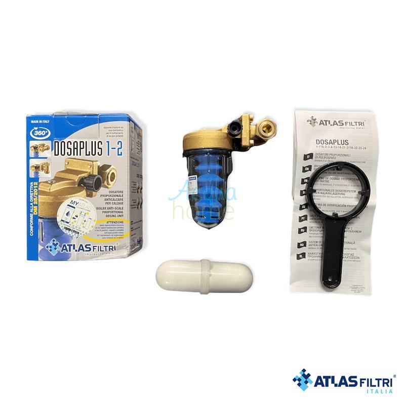 DOSAPLUS 1 2P DG - PROPORTIONAL POLYPHOSPHATE POWDER DISPENSER 1/2" CONNECTION - ATLAS FILTRI ANTI-LIMESCALE SYSTEM