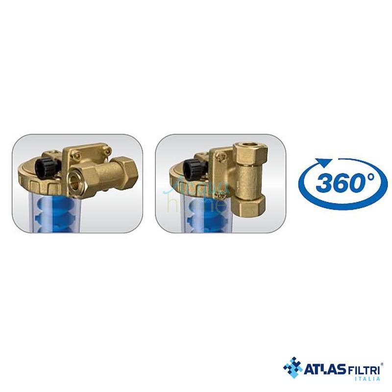 DOSAPLUS 2 3P DG - PROPORTIONAL POLYPHOSPHATE POWDER DISPENSER 1/2" CONNECTION - ATLAS FILTRI ANTI-LIMESCALE SYSTEM