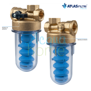 DOSAPLUS 33 - NEW PROPORTIONAL POLYPHOSPHATE POWDER DISPENSER 1/2" CONNECTOR - VERSATILE AND COMPACT ANTI-LIMESCALE SYSTEM - ATLAS FILTRI