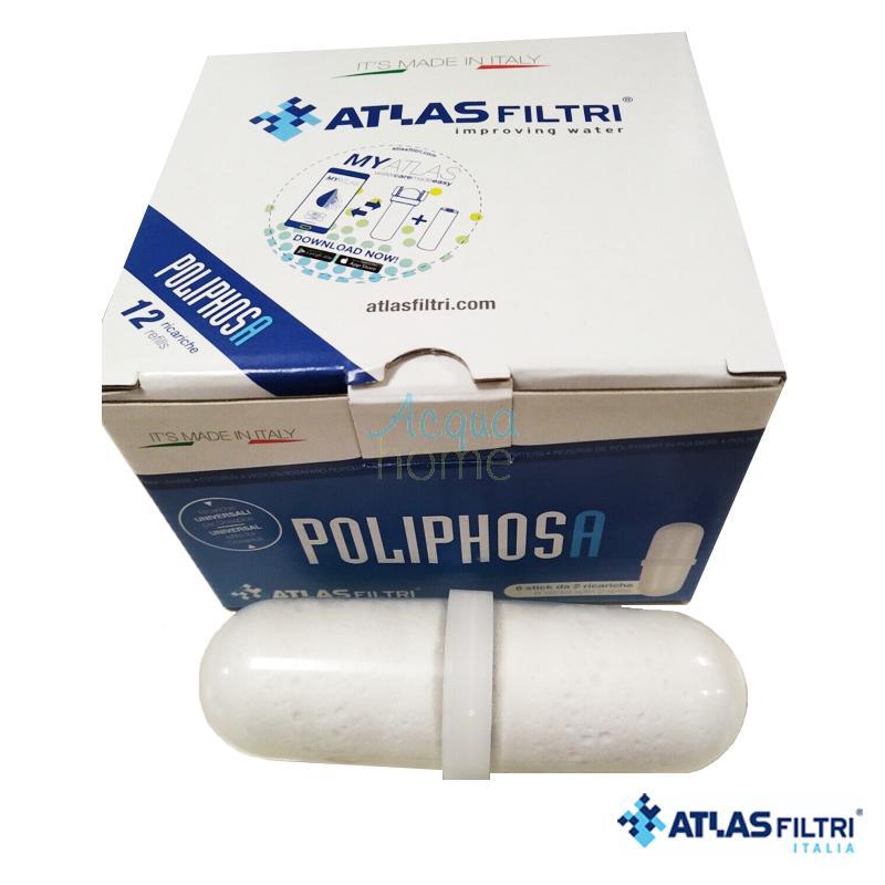 12-PIECE PACK OF POLIPHOS A - POLYPHOSPHATE SALTS IN CAPSULES - ATLAS FILTERS