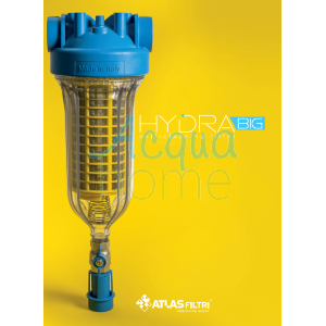 HYDRA BIG FILTER M 1"1/2 BSPP - RAH 90 MCR - MANUAL SELF-CLEANING WITH 2 PRESSURE GAUGES - ATLAS FILTRI