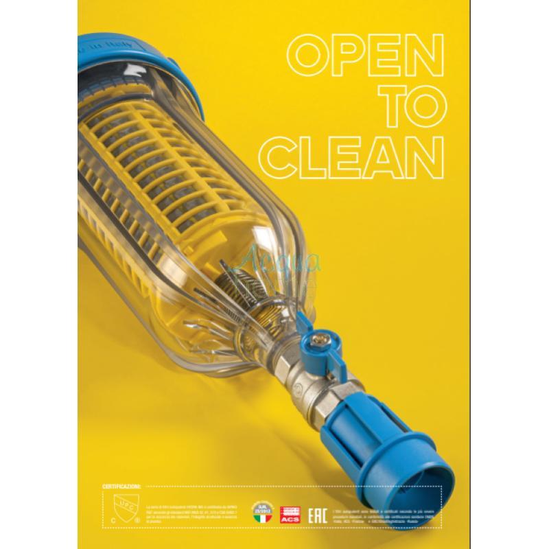 HYDRA BIG FILTER M 1"1/2 BSPP - RAH 90 MCR - MANUAL SELF-CLEANING WITH 2 PRESSURE GAUGES - ATLAS FILTRI