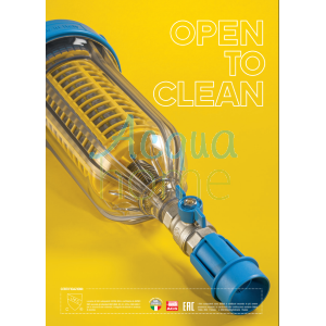 HYDRA BIG FILTER M 1"1/2 BSPP - RAH 90 MCR - MANUAL SELF-CLEANING WITH 2 PRESSURE GAUGES - ATLAS FILTRI