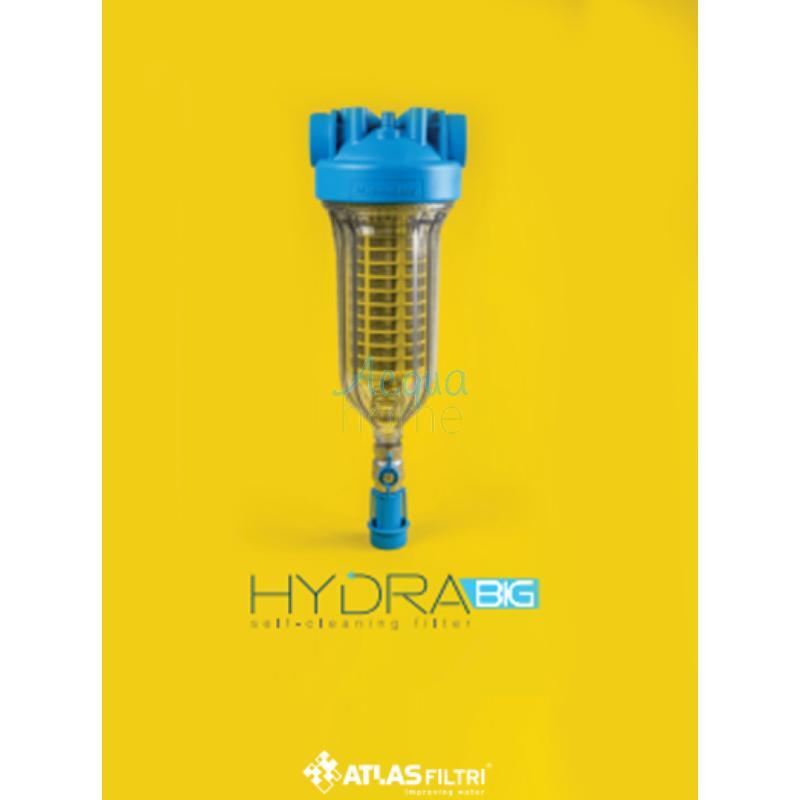 HYDRA BIG FILTER M 1"1/2 BSPP - RAH 90 MCR - MANUAL SELF-CLEANING WITH 2 PRESSURE GAUGES - ATLAS FILTRI