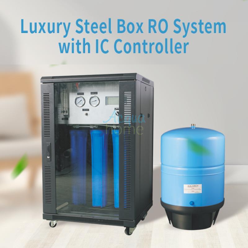 400 GPD REVERSE OSMOSIS SYSTEM PRODUCTION 65 L/H WITH 40L STEEL TANK