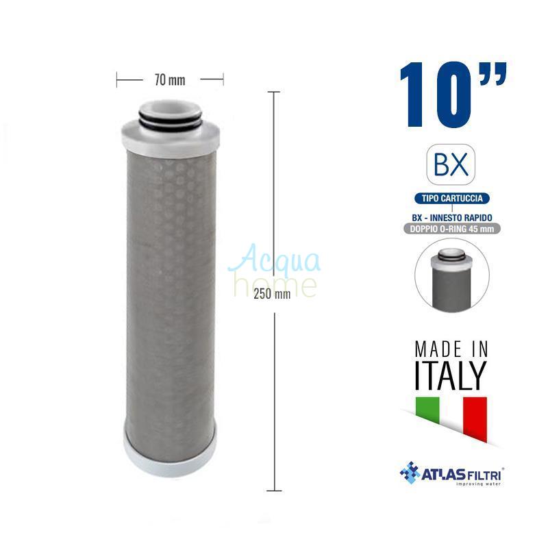 RA 10" C BX 70 MCR - WASHABLE TUBULAR NET CARTRIDGE IN AISI 304 STAINLESS STEEL - ATLAS FILTRI