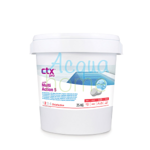 CTX 342 - CLORO MULTIAZIONE PASTIGLIONI DA GR. 250 MULTIACTION 10 AZIONI - SENZA RAME, SENZA ACIDO BORICO | TANICA DA 25 KG