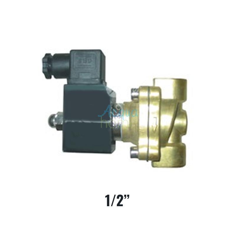 220V-230V NC 1/2" BRASS SOLENOID VALVE 50HZ WITH COIL AND CONNECTOR