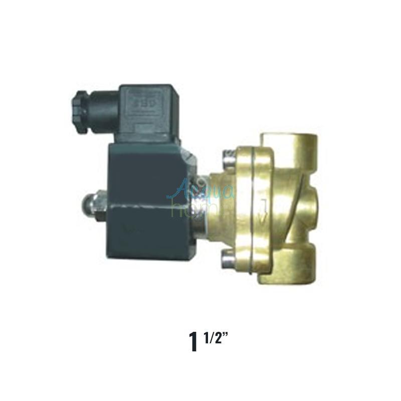 220V-230V NC 1 1/2" BRASS SOLENOID VALVE 50HZ WITH COIL AND CONNECTOR
