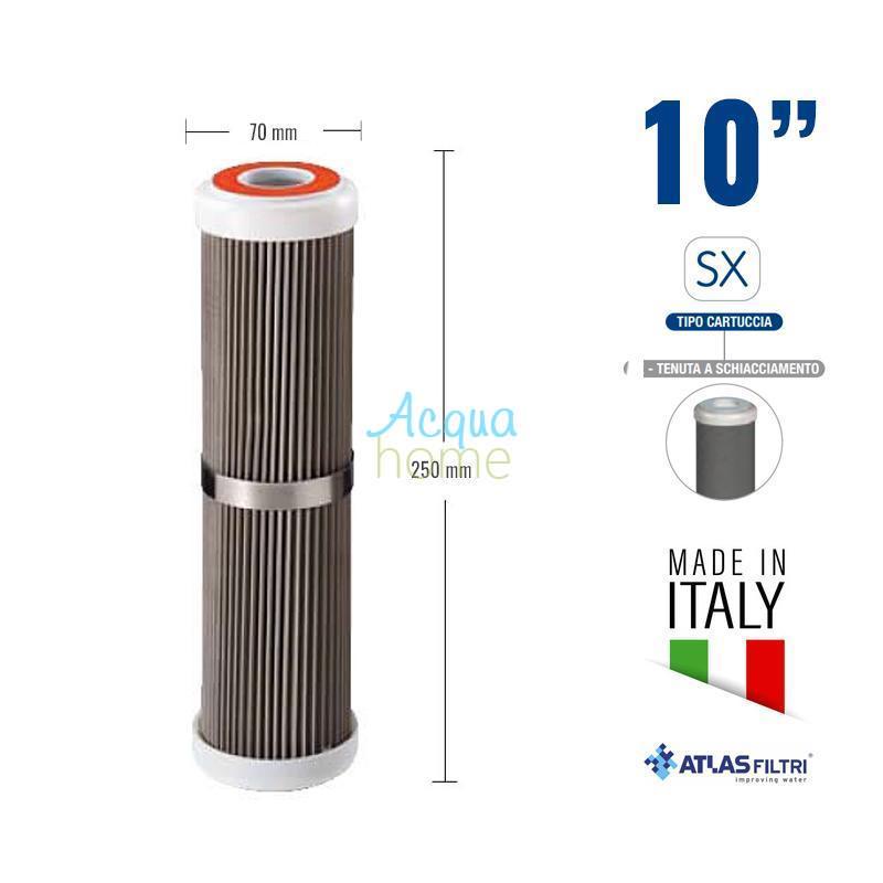 SA 10" C SX 50 MCR - WASHABLE PLEATED MESH CARTRIDGE IN AISI 304 STAINLESS STEEL | ATLAS FILTRI