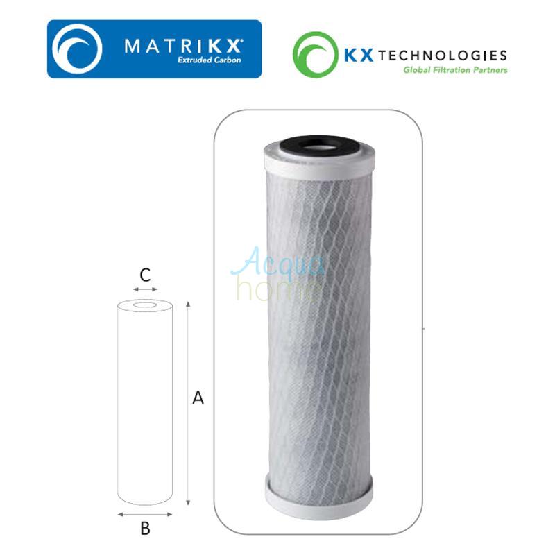 MATRIKX CTO/2 10" SX 5 MCR - EXTRUDED ACTIVATED CARBON BLOCK - MADE IN USA | ATLAS FILTRI