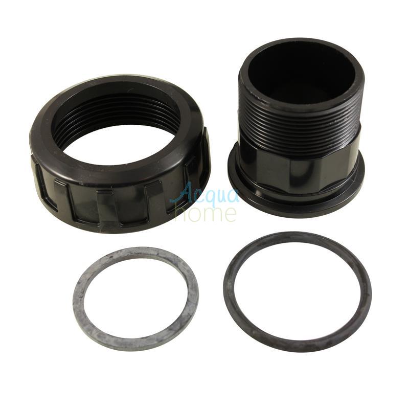 KIT RACCORDO NERO DI USCITA 2" CON GUARNIZIONE PER VALVOLA SELETTRICE ASTRALPOOL