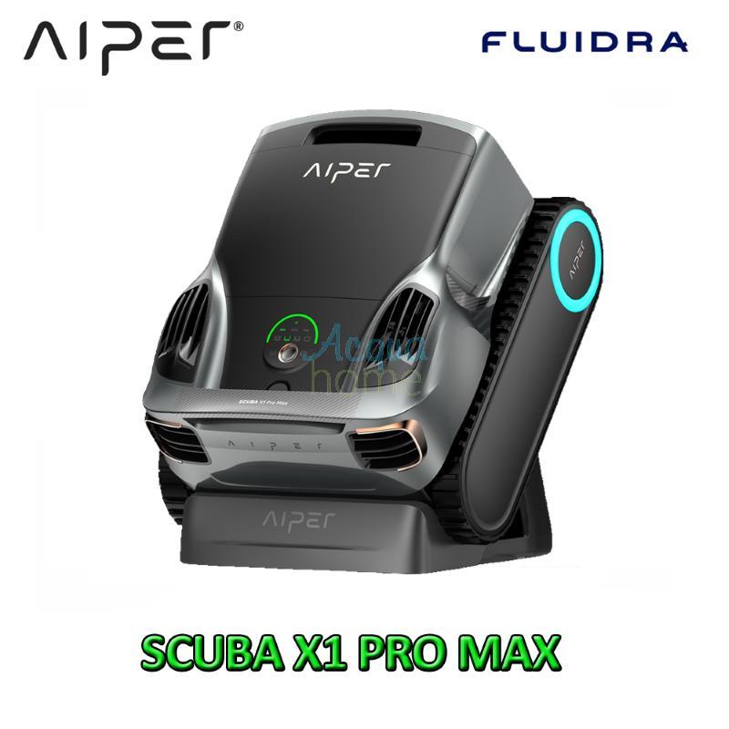 AIPER - ROBOT A BATTERIA SCUBA X1 PRO MAX SENZA CAVO ADATTO A TUTTE LE PISCINE FINO A 20M DI LUNGHEZZA - FLUIDRA