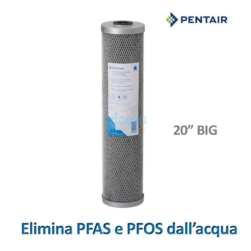 FILTRO FLOPLUS PROTECT® BIG 20" X 4,5 " 1 MICRON ELIMINAZIONE PFAS / PFOS DALL'ACQUA - PENTAIR 